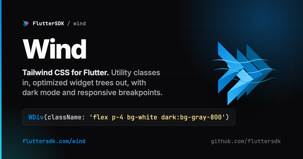 Opacity Utilities in Flutter with Wind